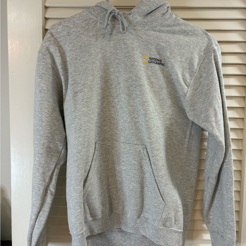 National Geographic Light Gray Men's Hoodie